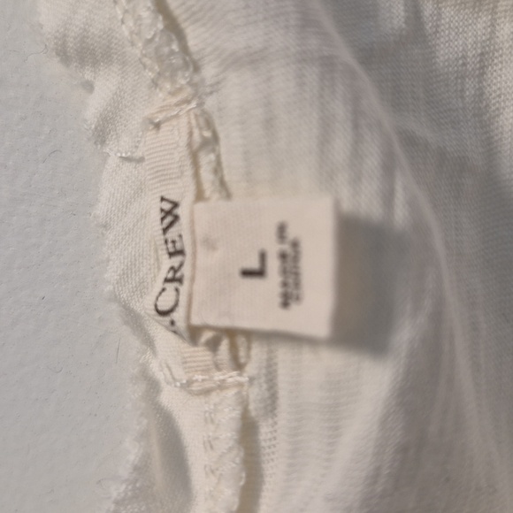 J. Crew Cream Ruffle Tank Top - Picture 2 of 2